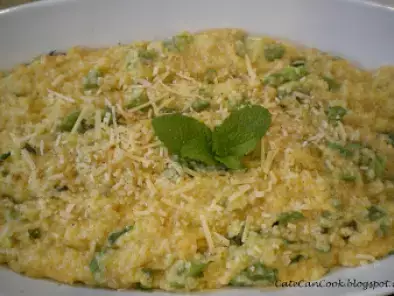 Broad Bean, Bacon and Mint Risotto - using the Thermomix