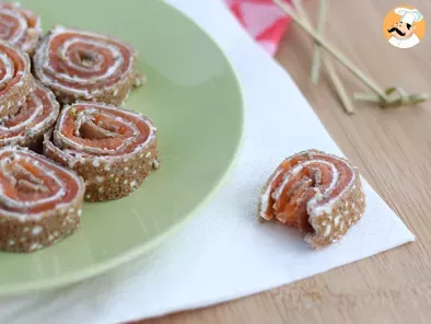Buckwheat pinwheels with salmon - Video recipe! - photo 3