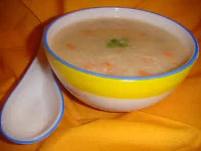 Carrot and Peas Oatmeal Soup