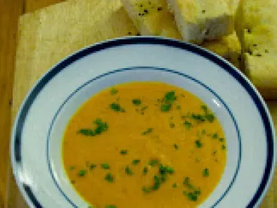 Carrot Soup with Herbs de Provence (leftover carrots)