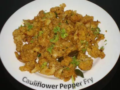 Cauliflower Pepper Fry