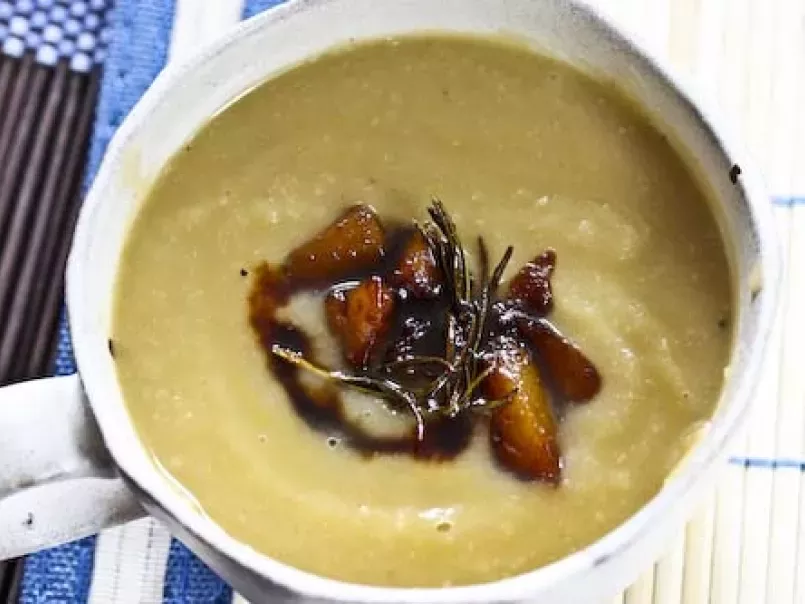 Celery Root and Caramelized Pear Soup