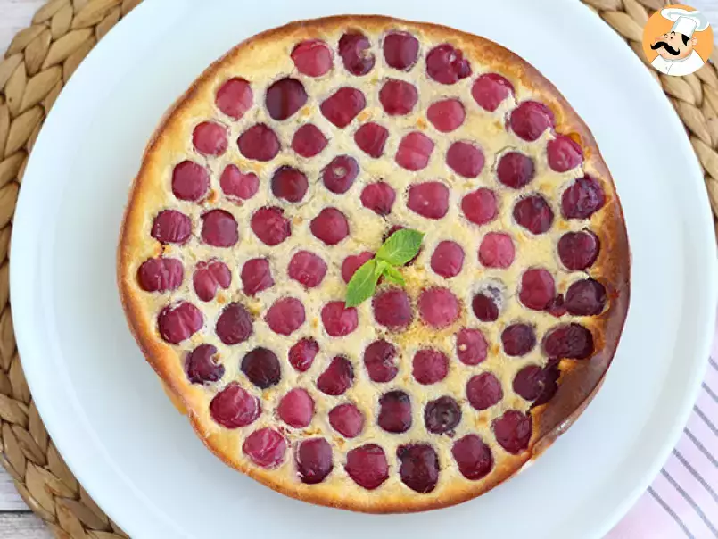 Cherry clafoutis, a classic summer cake