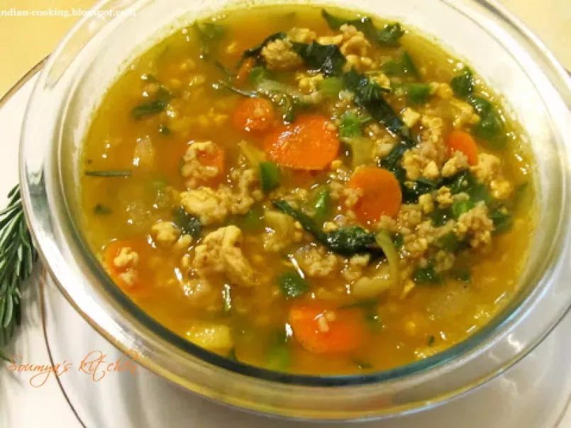 CHICKEN AND BULGUR WHEAT SOUP