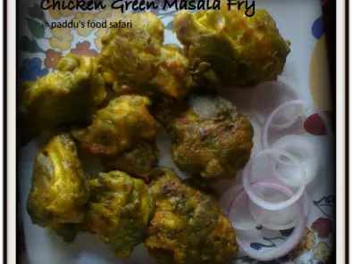 Chicken Green Masala Fry (Pepper & Garlic Flavor)