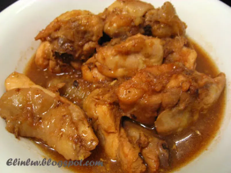 Chicken In Chinese Red Wine