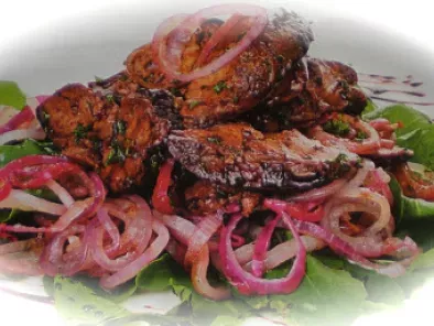 Chicken liver salad, 