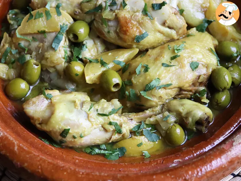 Chicken tagine, lemon and olives (super easy to make!) - photo 2