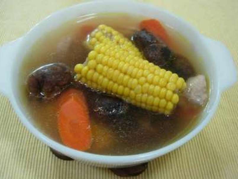 Chicken with Sweet Corns Chinese Soup - photo 2