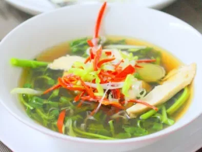Chinese Chicken Soup With Watercress