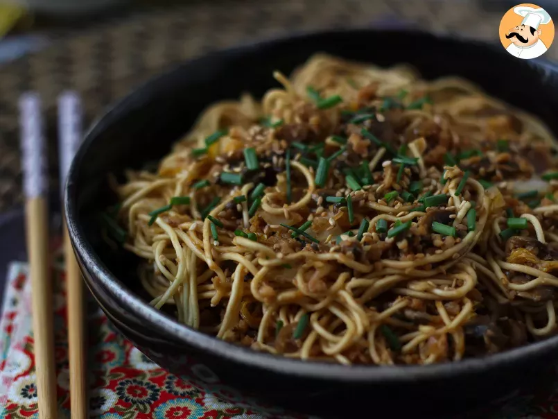 Chinese noodles wok (vegetables and textured soy proteins) - photo 2