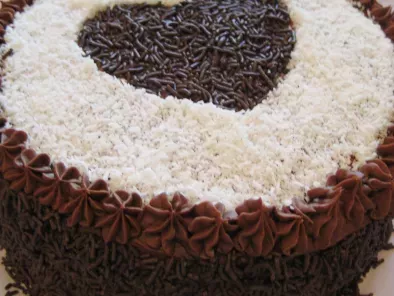 Chocolate Cake with Coconut and Chocolate Filling - photo 2
