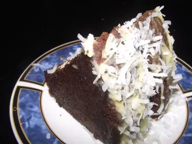 Chocolate cake with coconut and rum Mmm, Yum!