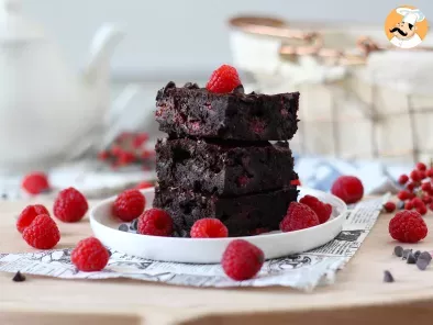 Chocolate raspberry brownies - photo 3