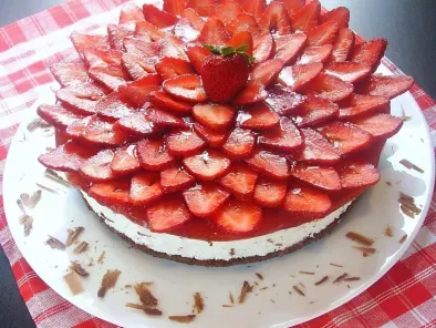Chocolate - Strawberry Mascarpone Cake
