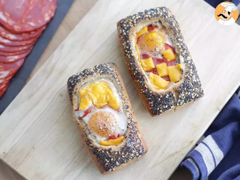 Chorizo Egg Boats - Video recipe ! - photo 2