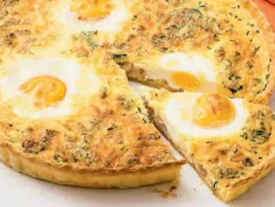 Christmas Ham and egg quiche