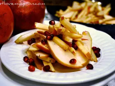 Christmas Salad - Apple, Pear, and Pomegranate