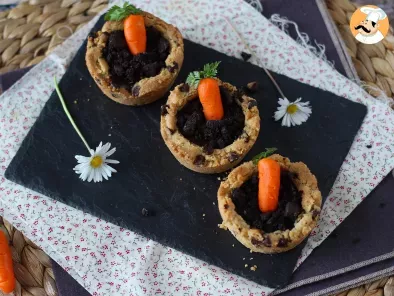 Cookie cups stuffed with chocolate ganache carrot pot style - photo 5