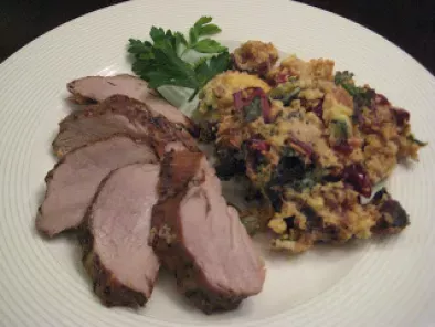 Cooking Light with Rachael Ray: Toasted Cornbread, Bacon and Chestnut Stuffing - photo 2