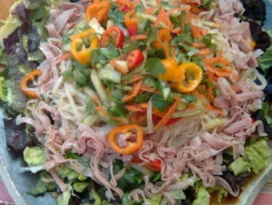Cool Summery Asian Noodle Salad on a Hot Day