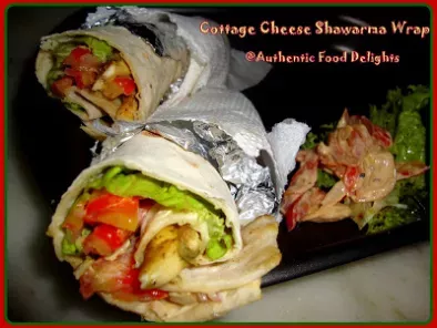 Cottage Cheese Shawarma Wrap