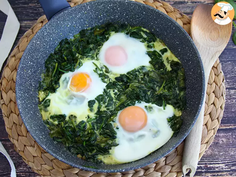 Creamed spinach with eggs - photo 2