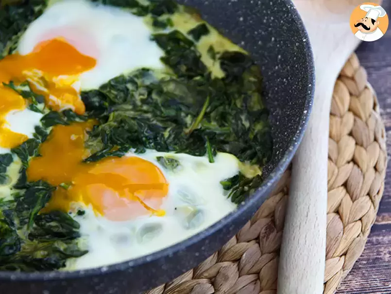 Creamed spinach with eggs - photo 3