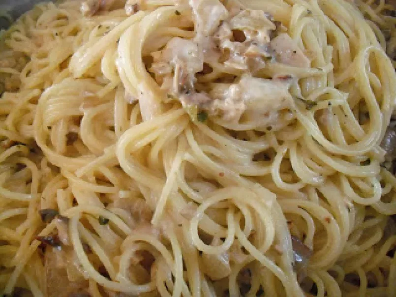 Creamy Mushroom Spaghetti (Spaghetti Alla Funghi Cremoso) - photo 2