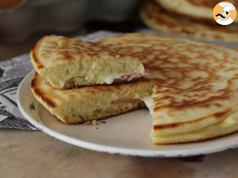 Croque pancakes with ham&cheese - Video recipe! - photo 2