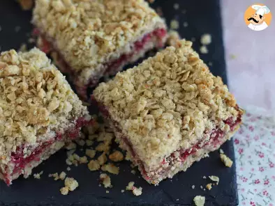 Crumble bars with raspberries, the best snack - photo 5