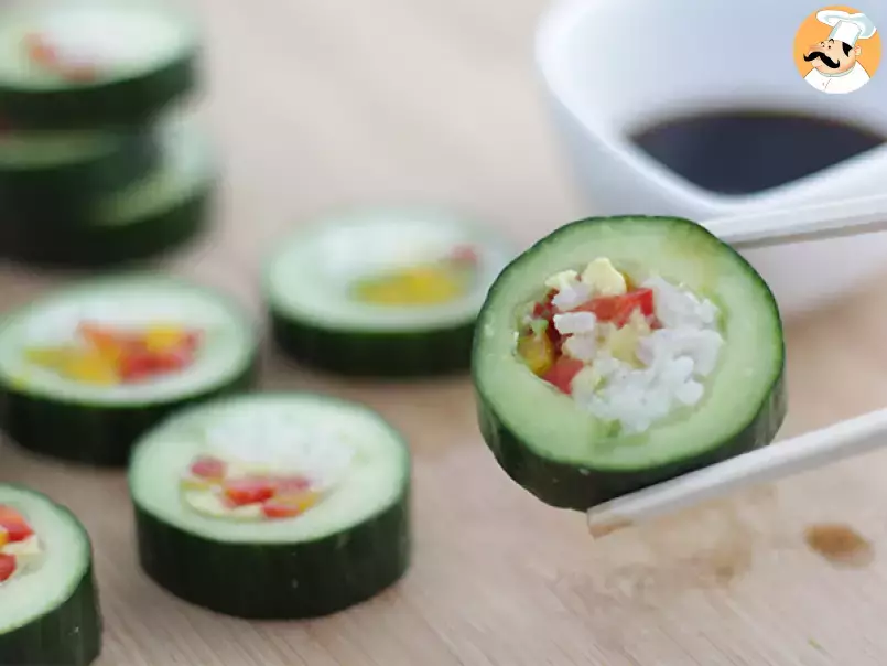 Cucumber sushi rolls - Video recipe ! - photo 4