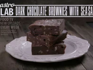 Dark Chocolate Brownies With Sea Salt