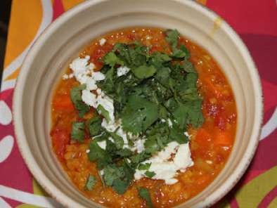 Delicious Spiced Red Lentil & Carrot Soup