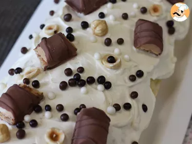 Easy Kinder Bueno roll, perfect as a birthday cake or as a Christmas log! - photo 7