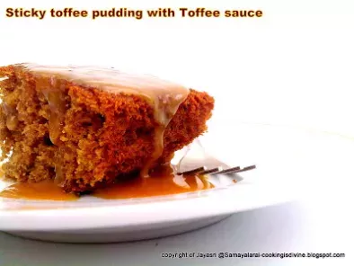 Egg and Eggless Sticky Toffee Pudding with Toffee Sauce - photo 3