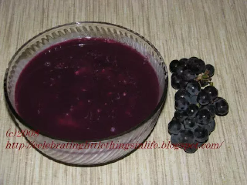 Eggless Black Grape Mousse - photo 2