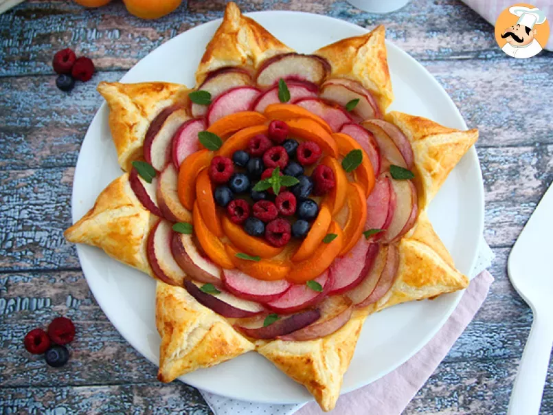 Flaky star tart with fruits - photo 4