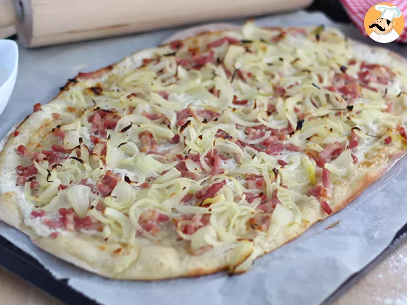 Flammekueche, a bacon and onion tart - Video recipe!