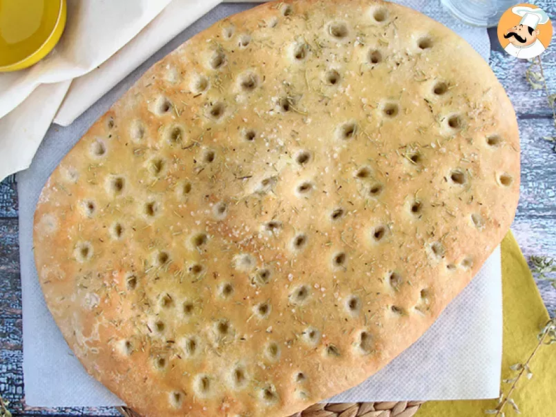 Focaccia, italian bread with rosemary - photo 3