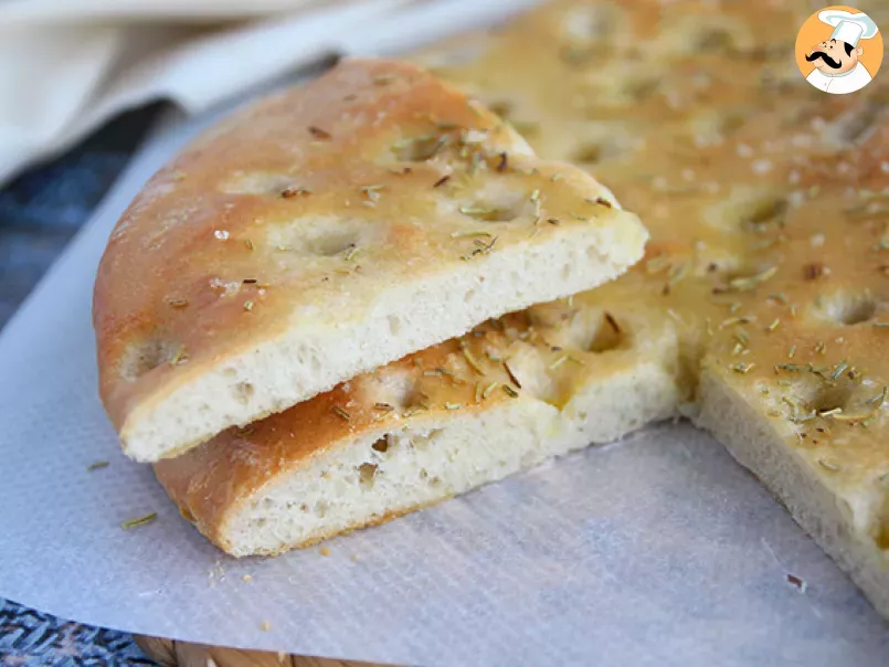 Focaccia, italian bread with rosemary - photo 4
