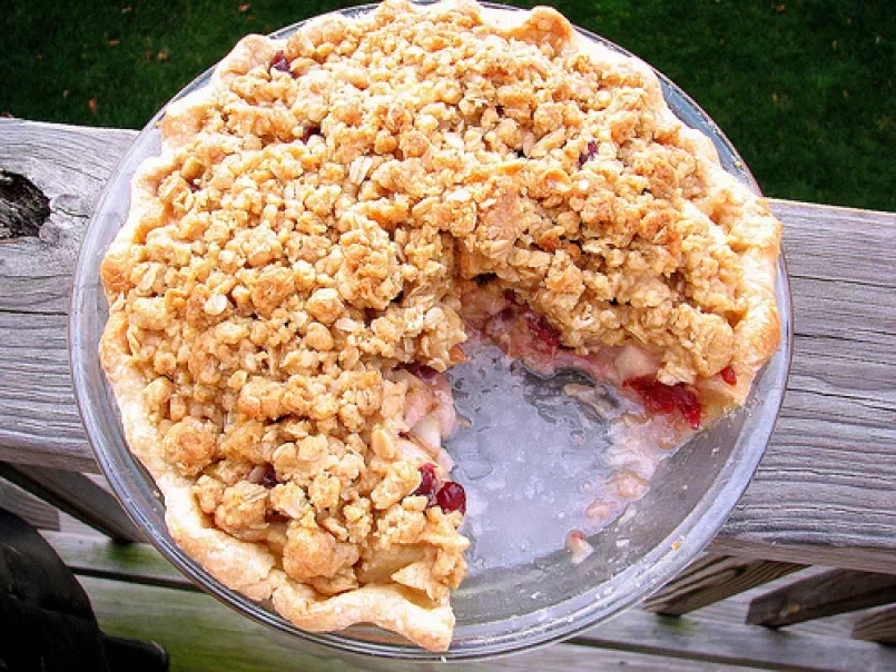 Fresh Pear Pie with Dried Cranberries & Brown Sugar Streusel - photo 3