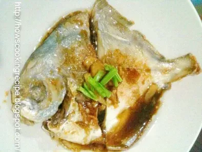 Fried Pomfret Fish Sweet Soya Sauce