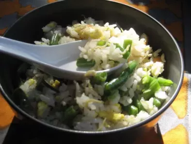 Fried Rice with Baby Anchovies and Green Beans Recipe - photo 2