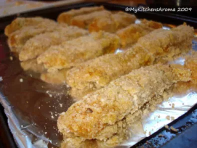 Fusion Cuisine - Tandoori Spiced Baked Salmon Fish Sticks with Parmesan Crust - photo 4