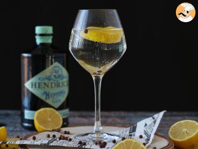 Gin tonic, easy and quick cocktail recipe