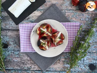 Goat cheese and honey figs