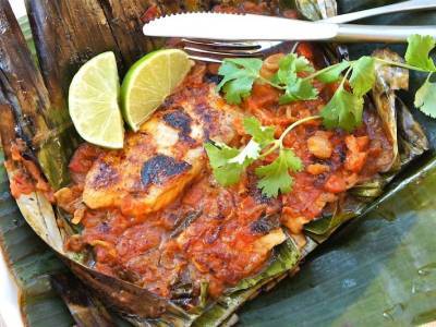 Grilled Fish In Banana Leaves, Recipe Petitchef