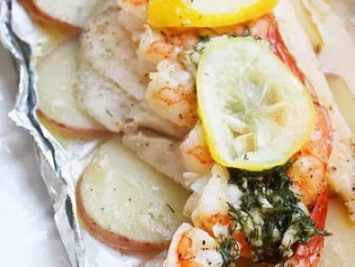 Grilled New England Seafood Bake