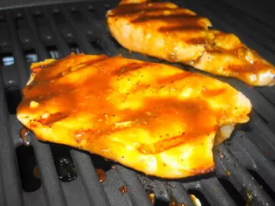 Grilled Salmon with a Brown Sugar and Mustard Glaze - photo 2